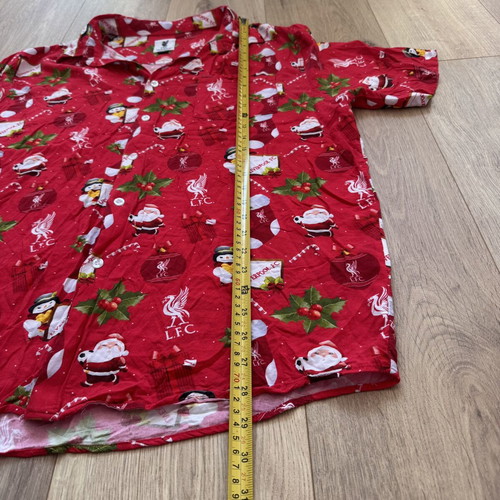 Liverpool FC LFC Christmas Hawaiian Shirt XXL like new