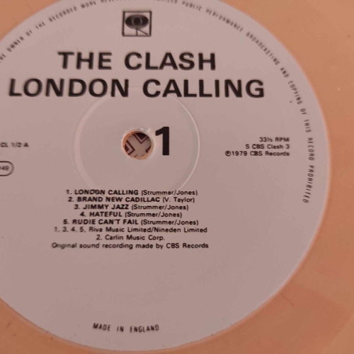 The Clash London Calling double colored vinyl album new