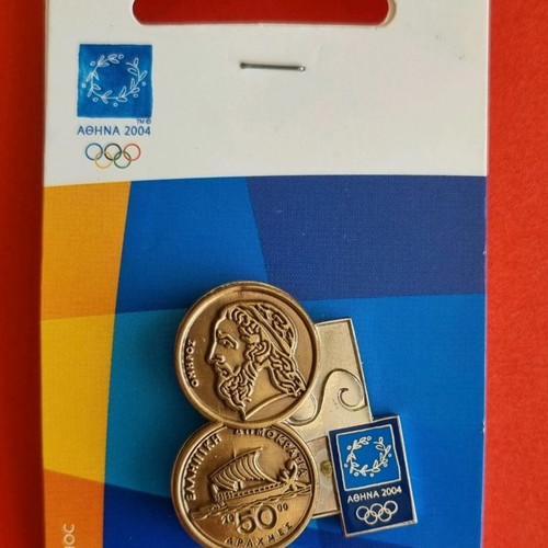 Athens 2004 Collectible Pins Set of 7, New