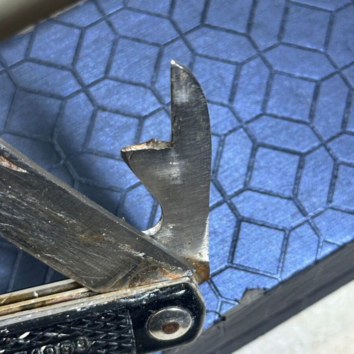Collectible Greek Army Folding Knife ES 1969 multitool used