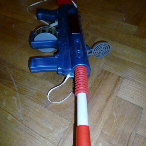 Greek Plastic Space Gun Super Comet F-R-933 like new, 70s