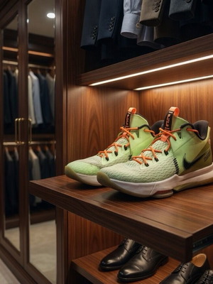 Nike LeBron Witness 5 Grinch shoes like new, size 50.5