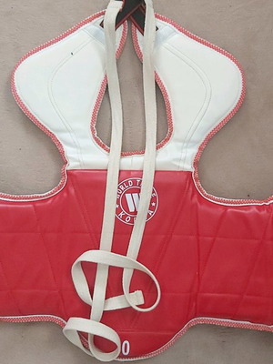 Tae kwo ndo protective chest guard like new, World Trade Korea, for kids up to 9 years