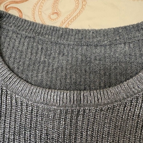 Sisley sweater size M silver like new