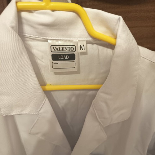 Valento White Work Apron Size M New