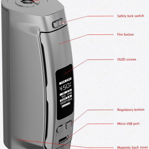 Wismec Presa TC 100 Watt used, silver