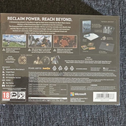 Crimson Desert Deluxe Edition Xbox Series X new, steelbook