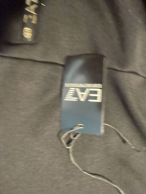 Armani EA7 hoodie, black, size L