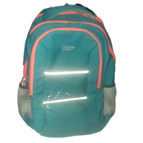 Polo school backpack with 4 compartments like new with headphone option