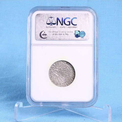 1544 Prussia 1 Groschen Silver Coin like new NGC AU 50
