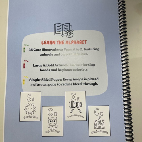 Coloring book with English alphabet new