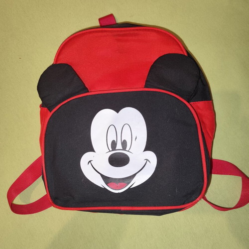 Mickey red preschool backpack used, excellent condition