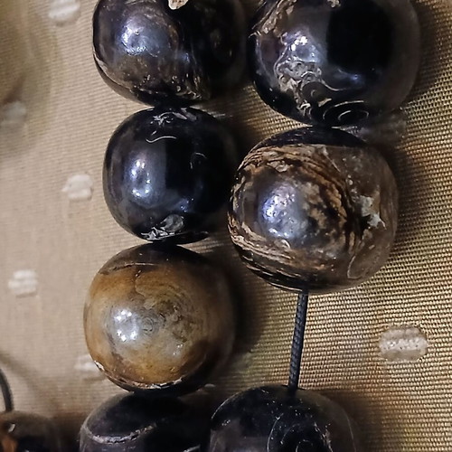 Yiousouri Worry Beads used, collectible, 192 gr, black coral
