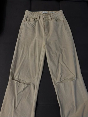 Beige jeans like new, size 36, Bershka