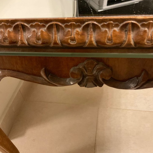 Vintage 50s coffee table with mirror surface like new