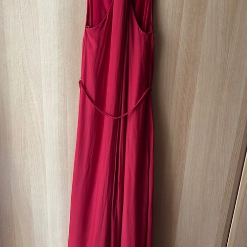 Zara maxi dress red summer like new, size L