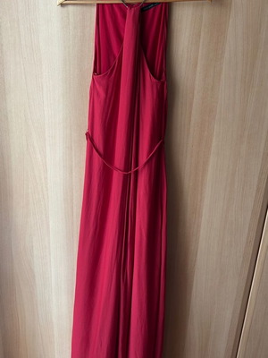 Zara maxi dress red summer like new, size L