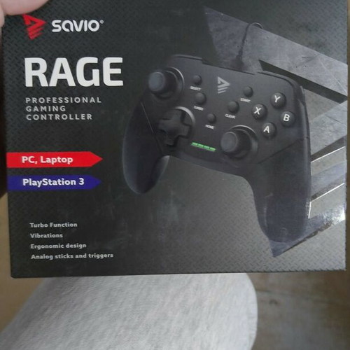 SAVIO RAGE professional gaming controller for PC and PlayStation 3 new