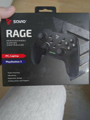 SAVIO RAGE professional gaming controller for PC and PlayStation 3 new