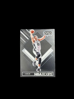 NBA Hoops Tribute Tim Duncan San Antonio Spurs Silver Foil Card like new #297