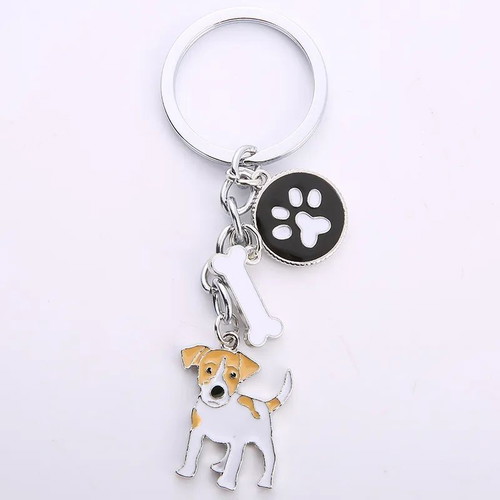 Jack Russell Terrier dog keychain new