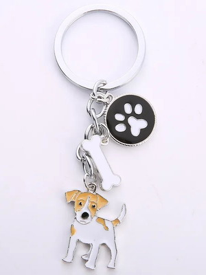Jack Russell Terrier dog keychain new