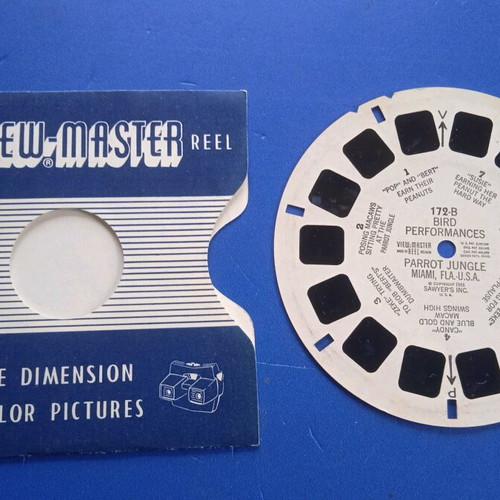 Vintage View-Master used, pack of 8 pieces
