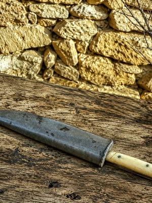 Αυθεντικό Κρητικό Χειροποίητο Διακοσμητικό Βοσκομάχαιρο