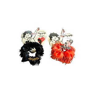 3 τεμάχια Λαστιχάκι μαλλιών & καρφίτσα σέτ Betty Boop scrunchie & removable brooch