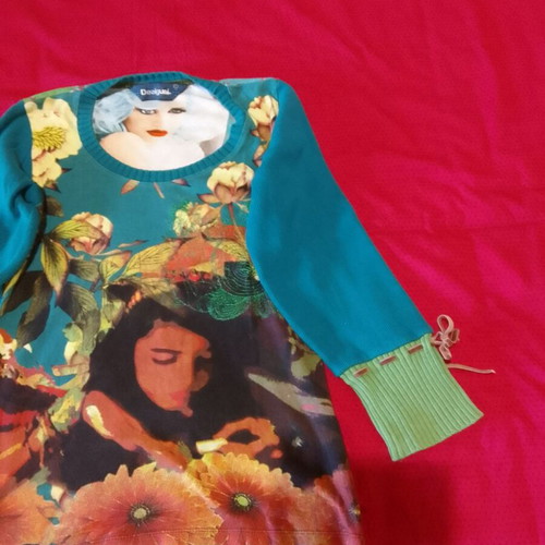 Desigual women's blouse used, colorful, size L