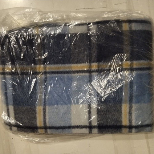 Vintage single pure virgin wool blanket Omega, new