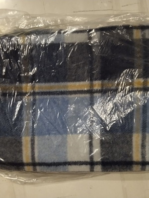 Vintage single pure virgin wool blanket Omega, new
