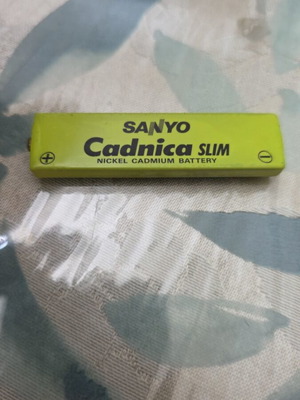 Sanyo Ni-MH 650 mAh επαναφορτιζόμενη μπαταρία GumStick μεταχειρισμένη, αδοκίμαστη