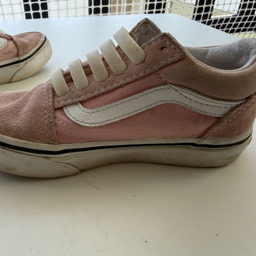 Vans sneakers size 27 used, pink suede with silicone laces