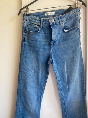 Zara straight women's jeans like new, blue, sizes S-M