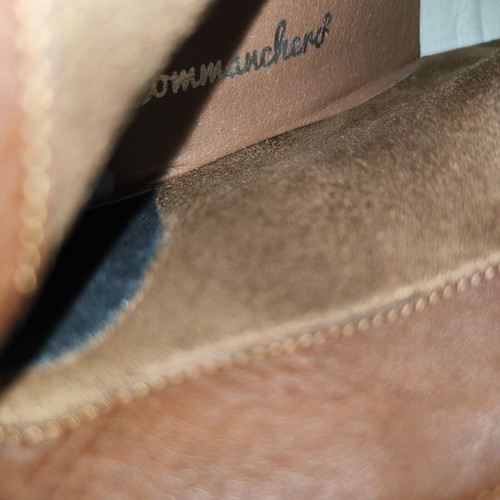 Commanchero suede ankle boots size 39 like new, brown