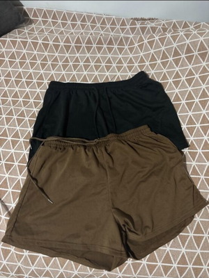 Shein Curve shorts used, black and brown, size XL