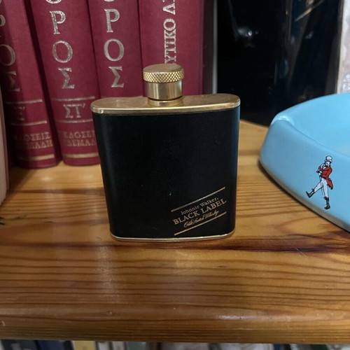 Johnie Walker flask used, rare glaze