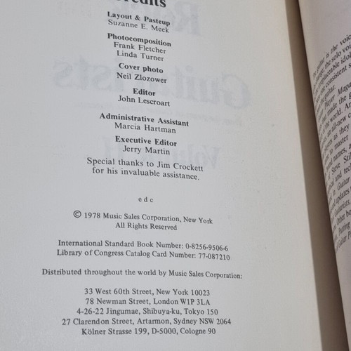 Rock Guitarists Volume 2 book