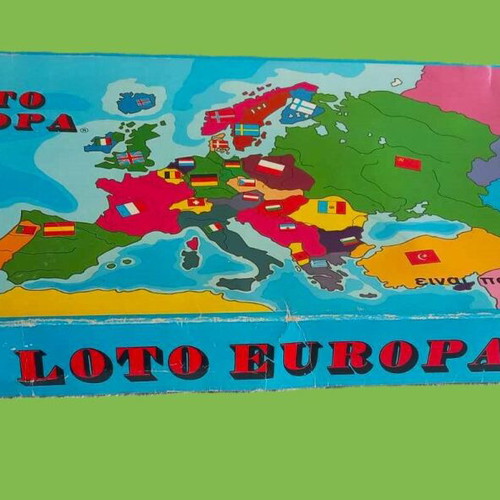 Loto Europa board game used, collectible from EPA 1970s