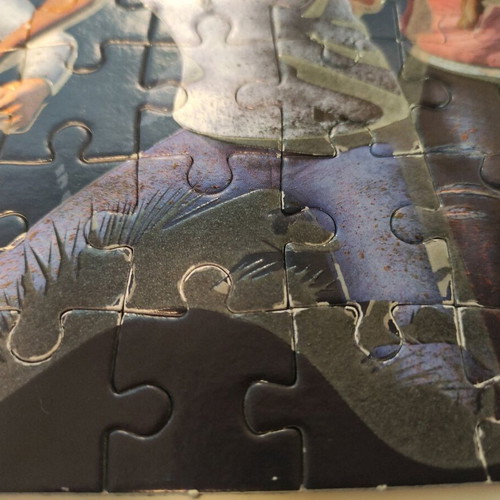 Jurassic puzzle glowing lights used