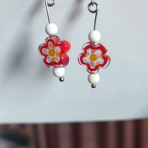Handmade necklace with Murano beads new