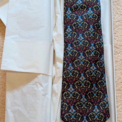 Dior tie new, blue multicolor