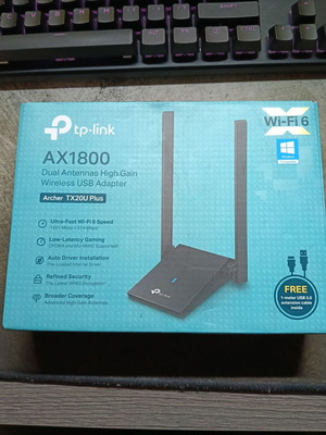 Tp-Link Archer TX20U Plus WiFi 6 adapter σαν καινούργιο για σταθερό υπολογιστή ή λάπτοπ