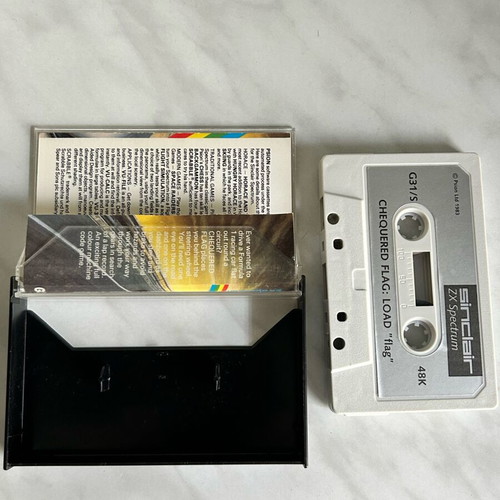 Spectrum Chequered Flag cassette used in good condition
