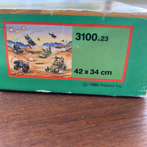 Gi Joe MB puzzle 200 pieces used Hasbro 1986 Action Force