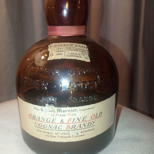 Grand Marnier 70's bottle used 700ml with bonus 200ml liqueur