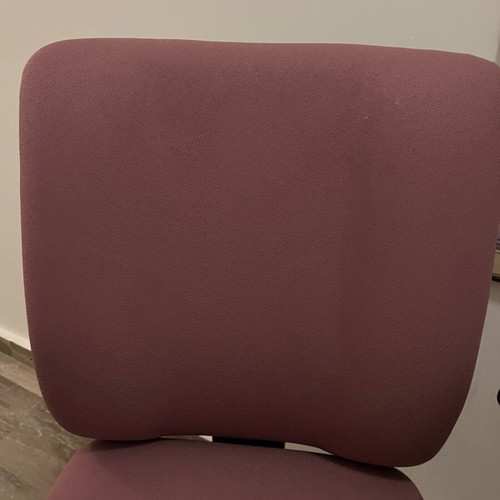 Student office chair refurbished with adjustable height and backrest