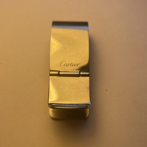 Cartier Vintage Money Clip used, stainless steel silver tone