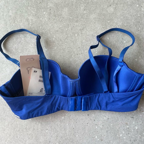 Balconette bra new, blue, H&M